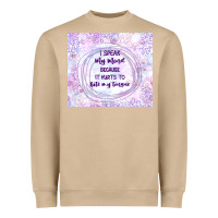 Mushroom it hurts to bite my tongue Heavyweight Sweatshirt - TumblerDesignByShophia