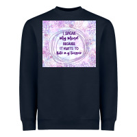 It Hurts To Bite My Tongue Heavyweight Sweatshirt | Teevron