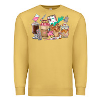 Antique Gold Nurse Coffee Cups Premium Sweatshirt - FaDigitalArtStudio