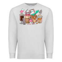 Dove Grey Nurse Coffee Cups Premium Sweatshirt - FaDigitalArtStudio