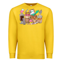 Lemon Nurse Coffee Cups Premium Sweatshirt - FaDigitalArtStudio