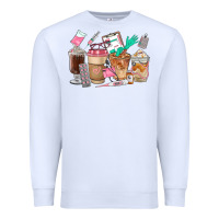 White Nurse Coffee Cups Premium Sweatshirt - FaDigitalArtStudio