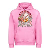 Fuchsia Pink i am just here for the snack baseball sister Urban Hoodie - RacoonDesign