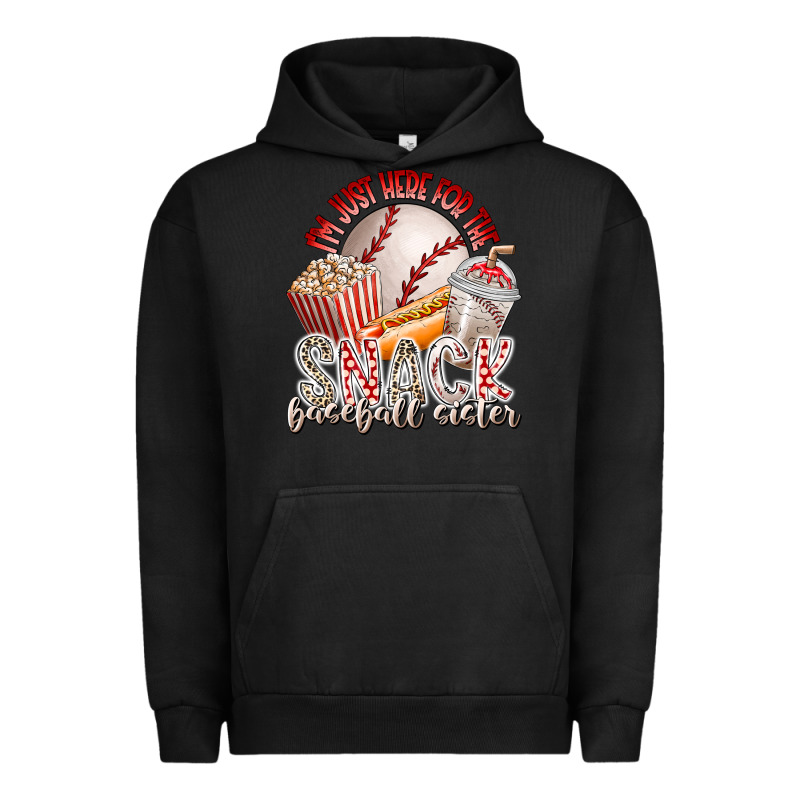 I Am Just Here For The Snack Baseball Sister Urban Hoodie by RacoonDesign | Teevron