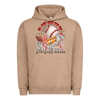 Pigment Burro i am just here for the snack baseball sister Urban Hoodie - RacoonDesign