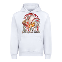 White i am just here for the snack baseball sister Urban Hoodie - RacoonDesign
