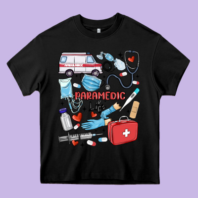 Can't Talk Right Now Doing Paramedic Stuff Heavy Core Tee Designed By Maliassmallbusiness