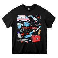 Black can't talk right now doing paramedic stuff Heavy Core Tee - MaliasSmallBusiness
