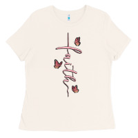 Bone faith cross Ladies Tee - MaliasSmallBusiness