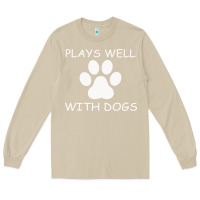 Mushroom Plays Well With Dogs Long Sleeve Tee - Bettercallsaul
