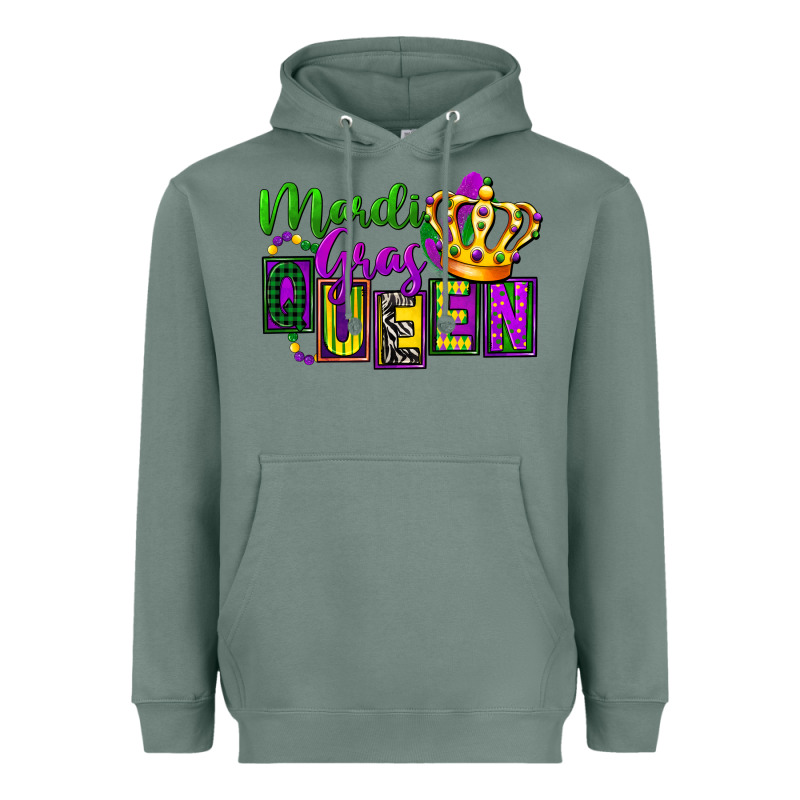 Mardi Gras Queen Heavyweight Hoodie by FaDigitalArtStudio | Teevron