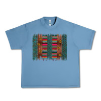 Pebble Blue sunflower serape brush stroke Urban Heavy Tee - Artiststas