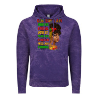 Cloud Purple god say i am juneteenth afro girl Vintage Hoodie - Artiststas