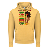 Vintage Mustard god say i am juneteenth afro girl Vintage Hoodie - Artiststas