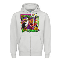 Dove Grey louisiana Zipper Hoodie - OliviaCreatesArt