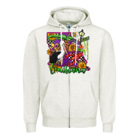 Oatmeal Heather louisiana Zipper Hoodie - OliviaCreatesArt