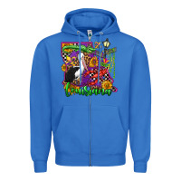 True Royal louisiana Zipper Hoodie - OliviaCreatesArt