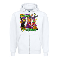 White louisiana Zipper Hoodie - OliviaCreatesArt