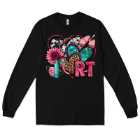 Black rt respiratory therapist hearts Long Sleeve Tee - Jasminsmagicworld