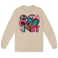 Mushroom rt respiratory therapist hearts Long Sleeve Tee - Jasminsmagicworld
