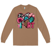 Toasted Coconut rt respiratory therapist hearts Long Sleeve Tee - Jasminsmagicworld
