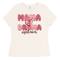 Bone mama of drama girl mom Ladies Tee - MaliasSmallBusiness