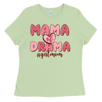 Matcha mama of drama girl mom Ladies Tee - MaliasSmallBusiness