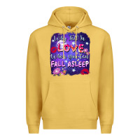 Antique Gold Why fall in love when you can fall asleep Premium Hoodie - FaDigitalArtStudio