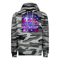 Slate Camo Why fall in love when you can fall asleep Premium Hoodie - FaDigitalArtStudio
