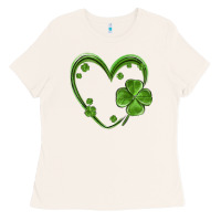 Bone st patricks day shamrock heart Ladies Tee - MaliasSmallBusiness