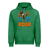 Emerald i'm two hear me roar dinosaur birthday Urban Hoodie - LillyAllenDesigns
