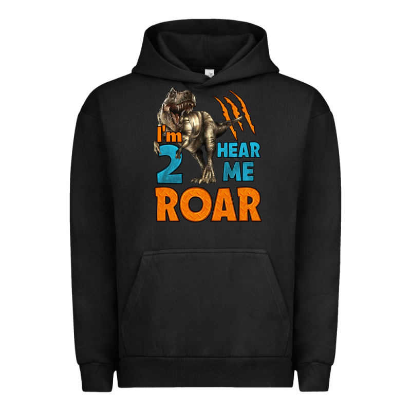 I'm Two Hear Me Roar Dinosaur Birthday Urban Hoodie by LillyAllenDesigns | Teevron