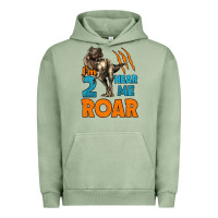 Pigment Oil Green i'm two hear me roar dinosaur birthday Urban Hoodie - LillyAllenDesigns