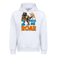 White i'm two hear me roar dinosaur birthday Urban Hoodie - LillyAllenDesigns