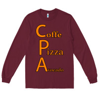 Burgundy coffe pizza avocado Long Sleeve Tee - Bettercallsaul