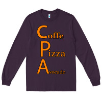 Plum coffe pizza avocado Long Sleeve Tee - Bettercallsaul