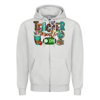 Dove Grey teacher mode on Zipper Hoodie - OliviaCreatesArt