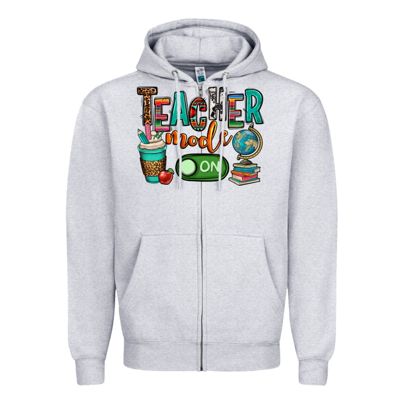 Teacher Mode On Zipper Hoodie by OliviaCreatesArt | Teevron