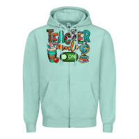 Seafoam teacher mode on Zipper Hoodie - OliviaCreatesArt