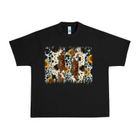 Black sunflower cowhide brush stroke Urban Heavy Tee - Artiststas