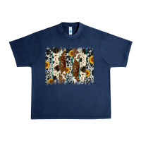 Navy sunflower cowhide brush stroke Urban Heavy Tee - Artiststas