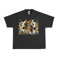 Pigment Black sunflower cowhide brush stroke Urban Heavy Tee - Artiststas