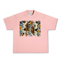 Salmon sunflower cowhide brush stroke Urban Heavy Tee - Artiststas