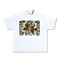 White sunflower cowhide brush stroke Urban Heavy Tee - Artiststas