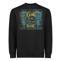 Black i have you in my heart Heavyweight Sweatshirt - TumblerDesignByShophia