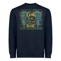 Navy i have you in my heart Heavyweight Sweatshirt - TumblerDesignByShophia