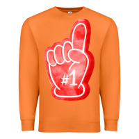 Carrot number one foam finger Premium Sweatshirt - FaDigitalArtStudio