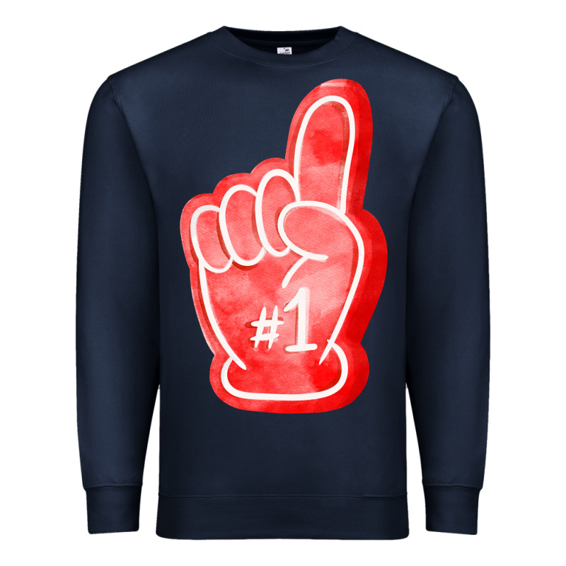 Number One Foam Finger Premium Sweatshirt by FaDigitalArtStudio | Teevron