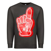 Smoke number one foam finger Premium Sweatshirt - FaDigitalArtStudio