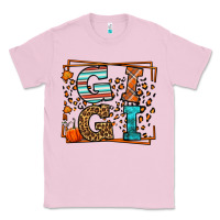 Bubblegum Pink Fall Autumn Leopard Gigi Classic Tee - LillyAllenDesigns